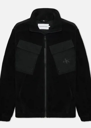 Мужская куртка Calvin Klein Jeans Fleece Over, цвет чёрный, размер L