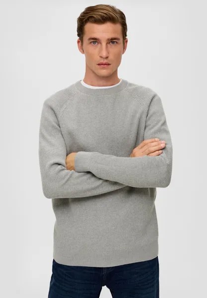 Вязаный свитер s.Oliver, цвет grau meliert