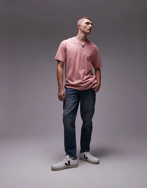 Зауженные джинсы Topman средней стирки