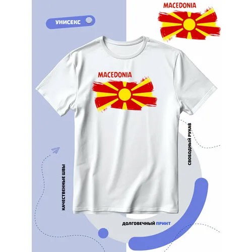 Футболка SMAIL-P флаг Македонии, размер XS, белый