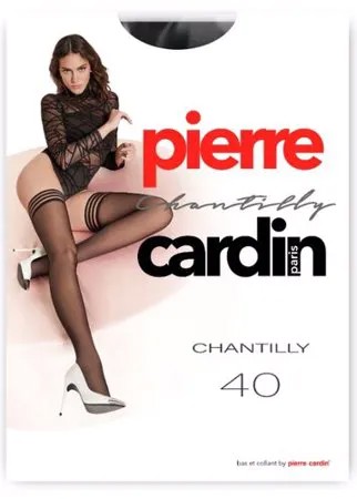 Чулки Pierre Cardin Chantilly, 40 den, размер IV-L, nero (черный)