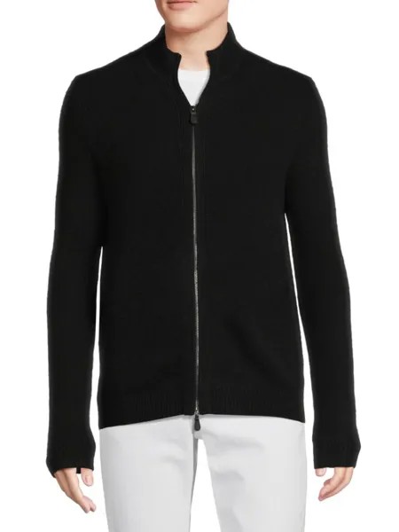 Кардиган Essential из 100 % кашемира на молнии Saks Fifth Avenue, черный