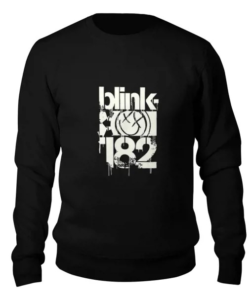 Свитшот мужской Printio Blink-182 smile shirt черный XL