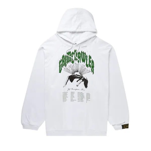 Худи Raf Simons Destroyed Oversized Hoodie 'White', белый