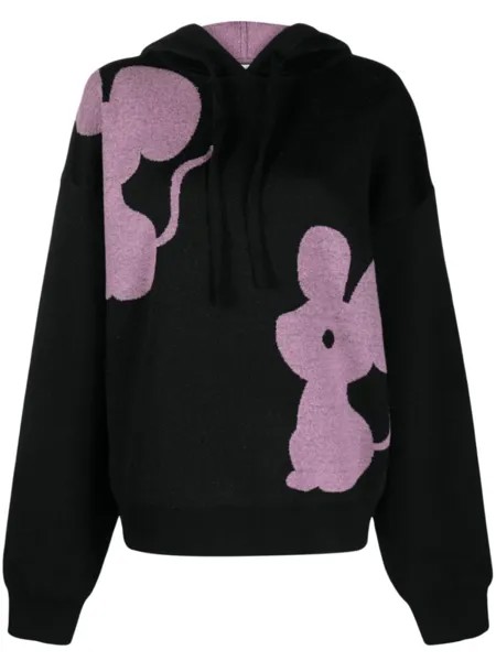 JW Anderson трикотажное худи, черный