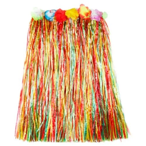 Карнавальная юбка Гавайи Цветная длинная Аллоха
