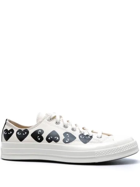 Comme des Garçons высокие кеды Chuck 70 с принтом, нейтральный цвет