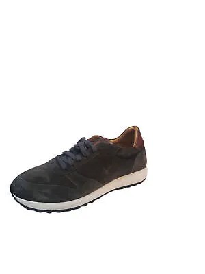 TO BOOT NEW YORK Мужские серые кожаные спортивные кроссовки на танкетке Stefano Round Toe 9.5