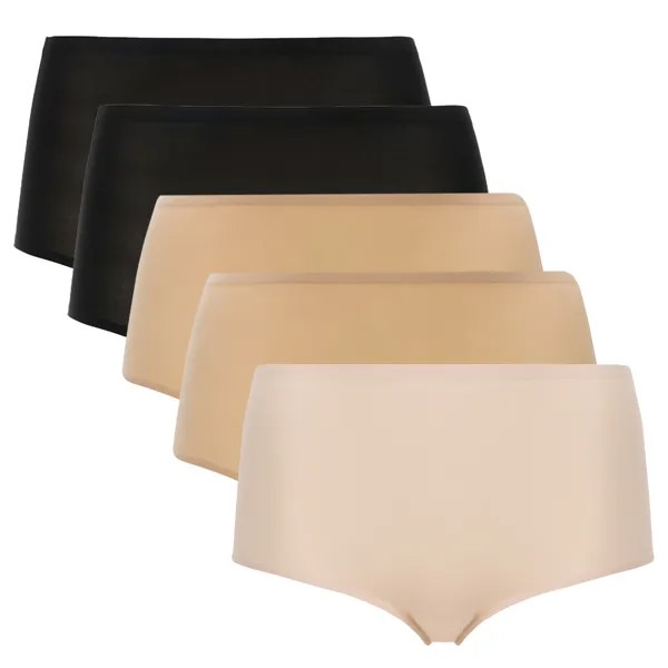 Трусы Chantelle Panty 5er Pack, цвет Schwarz/Nude/Creme