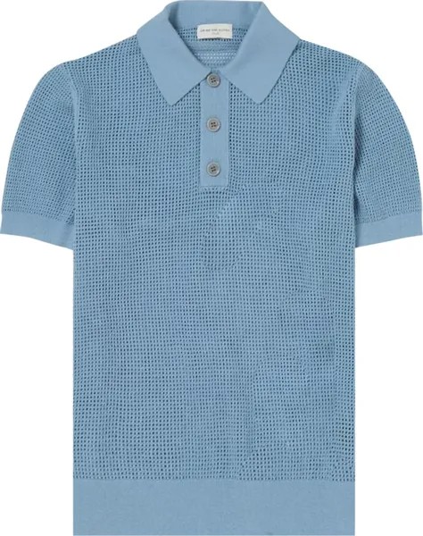 Поло Dries Van Noten Mindo 'Light Blue', синий