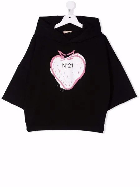 Nº21 Kids худи с принтом