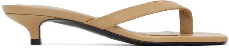Светло-коричневые сандалии The Flip-Flop Totême