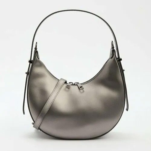 Сумка хобо diva's bag, серо-коричневый