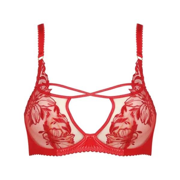 Кружевной бюстгальтер Ozella Agent Provocateur, красный