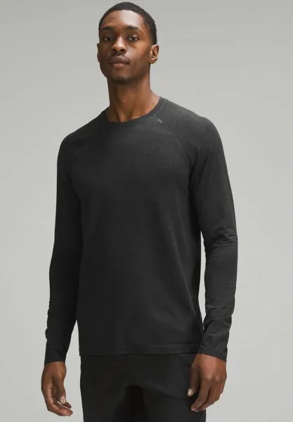 Футболка с длинным рукавом Metal Vent Tech Long-Sleeve lululemon, цвет graphite grey black