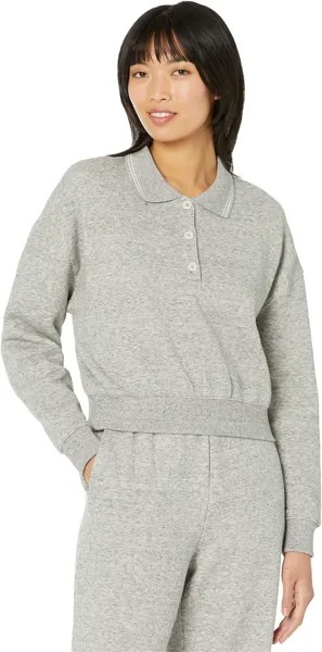 Рубашка-поло Long Sleeve Polo Madewell, цвет Heather Pepper