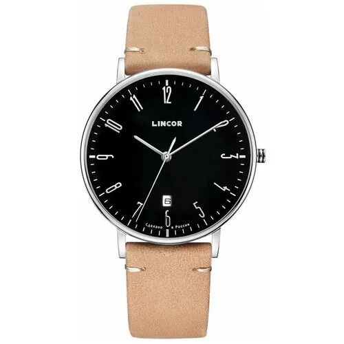 Наручные часы LINCOR Lincor, коричневый, серебряный