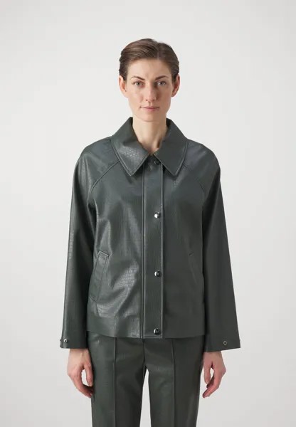 Куртка из искусственной кожи NEPAL Max Mara Leisure, темно-зеленый