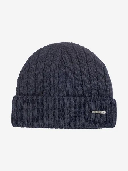 Шапка с отворотом STETSON 8699352 GEORGIA (синий), Синий