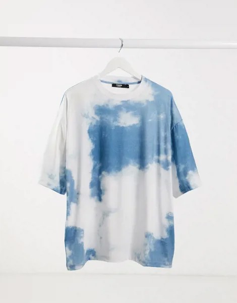 Синяя футболка с принтом облаков Jaded London-Синий