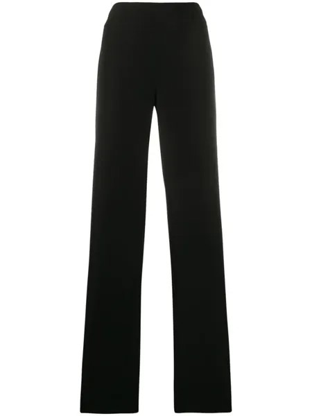 Emporio Armani широкие брюки с завышенной талией, черный
