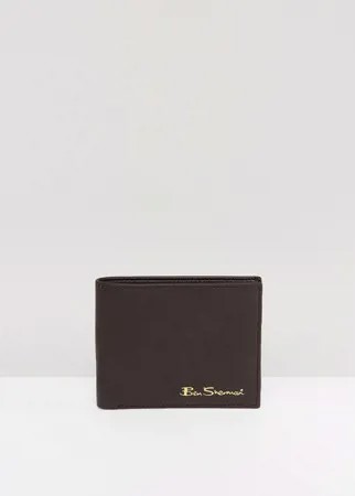 Классический кожаный бумажник Ben Sherman-Коричневый