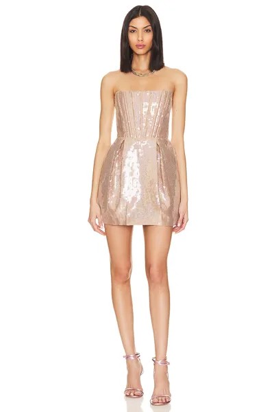 Платье мини Bronx and Banco Maraya Sequin, цвет Nude Multi