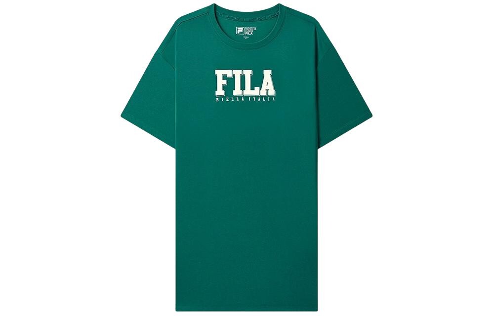 Платье с короткими рукавами женское темно-синее Fila
