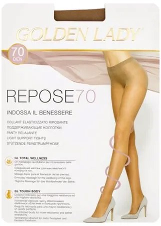 Колготки Golden Lady Repose 70 den, размер 4-L, melon (бежевый)