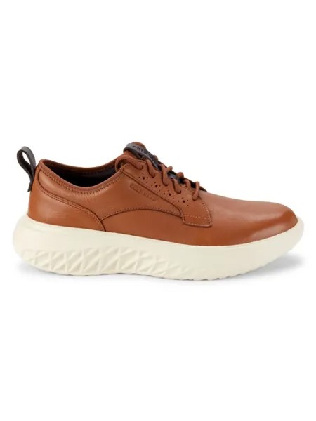 Кожаные кроссовки с цветными блоками Cole Haan, цвет British Tan