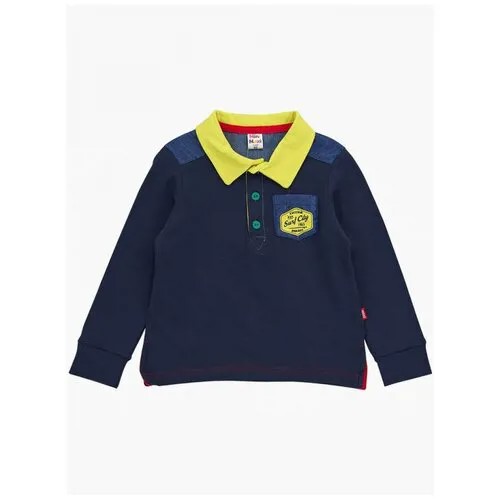 Лонгслив Mini Maxi,  для мальчиков, хлопок, размер 92, синий