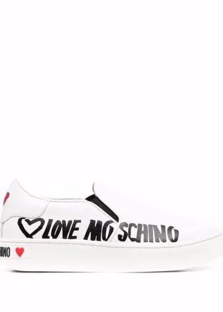 Love Moschino слипоны с логотипом