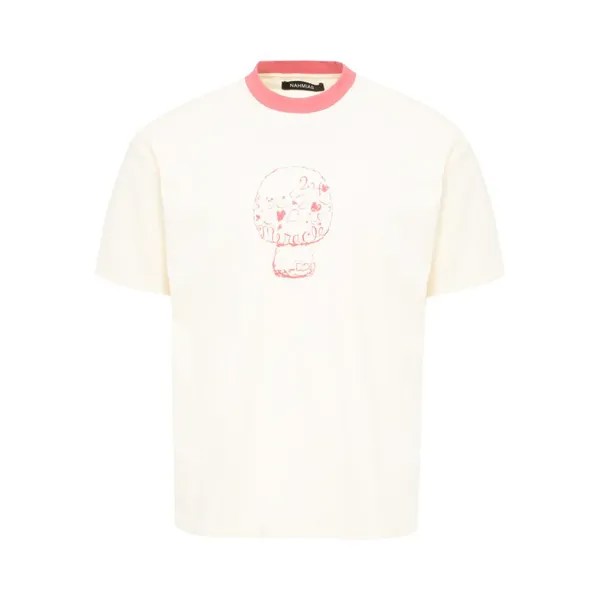 Футболка Nahmias Mushroom Ringer  'Antique White', белый