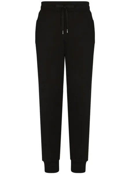 Dolce & Gabbana спортивные брюки с логотипом DG, черный