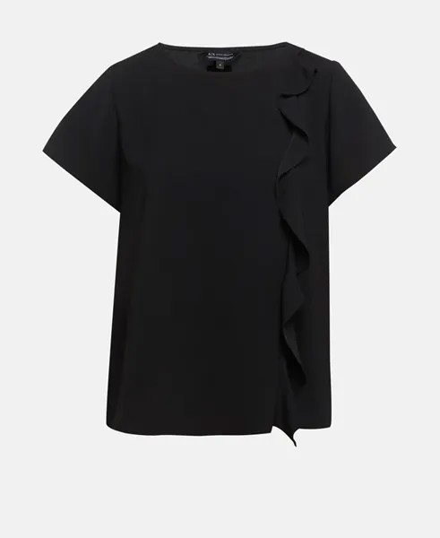 Рубашка-блузка Armani Exchange, черный