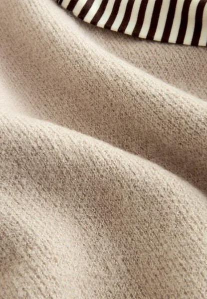 Свитер Poncho With Stripe Sleeve Next, овсяный