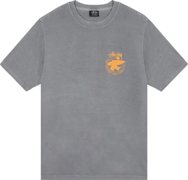 Футболка Stussy Beach Roots Pigment Dyed Tee 'Grey', серый