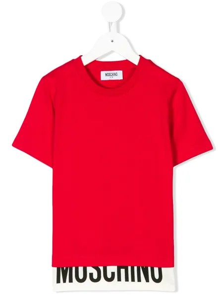 Moschino Kids logo print T-shirt