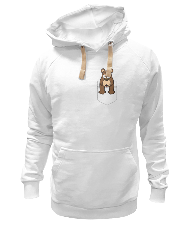 Худи Printio Мишка белое 2XL