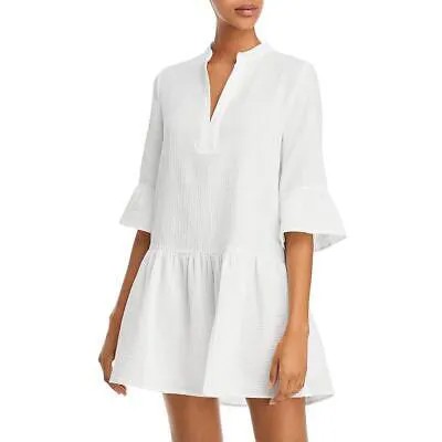 Monrow Womens White Flutter Light Summer Mini Dress XL BHFO 7709