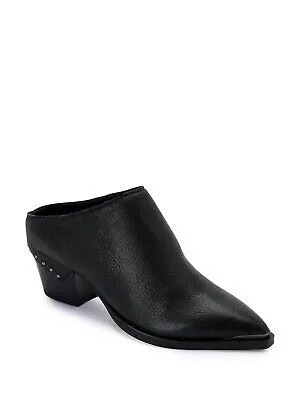 DOLCE VITA Женские черные кожаные туфли-мюли на блочном каблуке Sukie на каблуке 8
