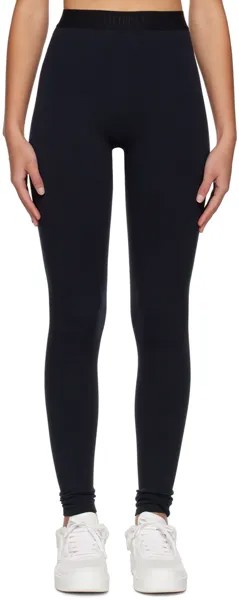 Темно-синие жаккардовые леггинсы Filippa K