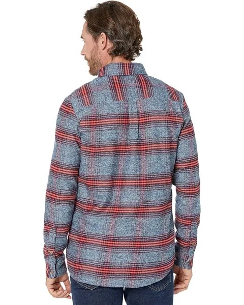 Рубашка Scotch & Soda Regular Fit-Striped Flannel Shirt, цвет Heatherd Blue