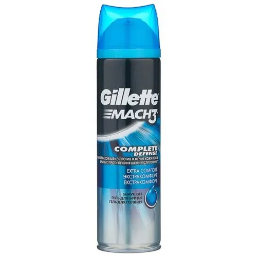 Гель для бритья MACH3 Complete Defense успокаивающий кожу Gillette, 200 мл