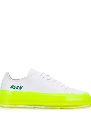 MSGM кроссовки на контрастной подошве