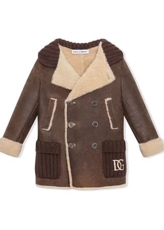 Dolce & Gabbana Kids двубортное пальто