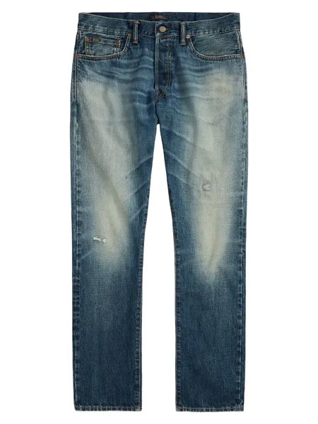 Джинсы Sullivan Slim-Fit с эффектом потертости и пятью карманами Polo Ralph Lauren