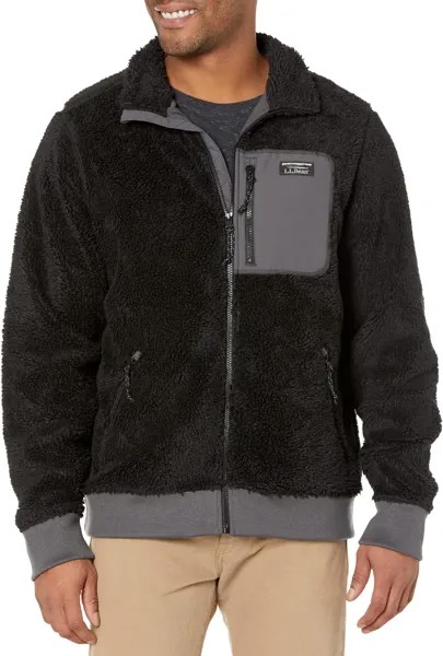 Куртка Bean's Sherpa Fleece Jacket Regular L.L.Bean, цвет Black/Alloy Gray