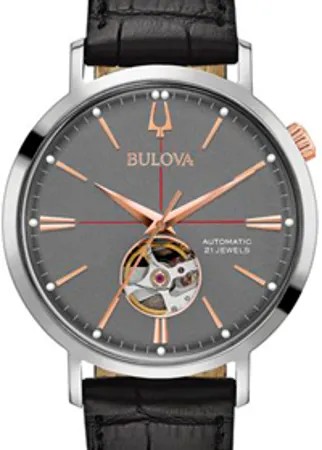 Японские наручные  мужские часы Bulova 98A187. Коллекция Automatic