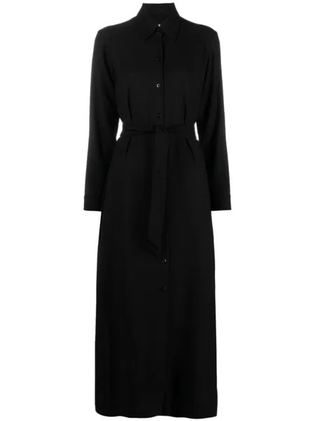 A.P.C. платье-рубашка Gwyneth с поясом, черный